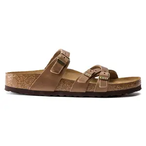 Leather sandals oiled woman Birkenstock Franca image-0
