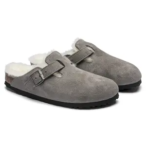 Sabots Birkenstock Boston Suede Leather image-4