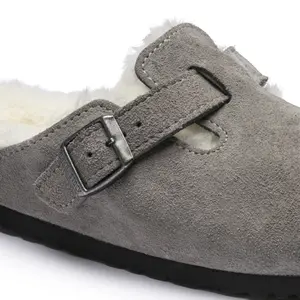 Sabots Birkenstock Boston Suede Leather image-5
