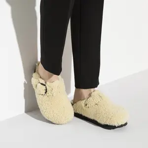 Women's clogs Birkenstock Boston Big Buckle Platform Fur image-3