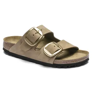 Mules femme Birkenstock Arizona Big Buckle Nubuk Leather image-0