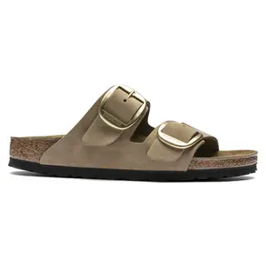 Mules femme Birkenstock Arizona Big Buckle Nubuk Leather image-1