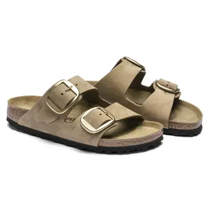 Mules femme Birkenstock Arizona Big Buckle Nubuk Leather image-4