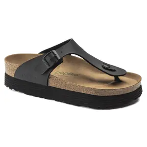 Wedge flip-flops for women Birkenstock Gizeh grooved Birko-Flor image-1