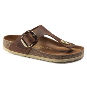 Sandalen für Damen Birkenstock Gizeh Big Buckle Natural Leather Oiled image-1