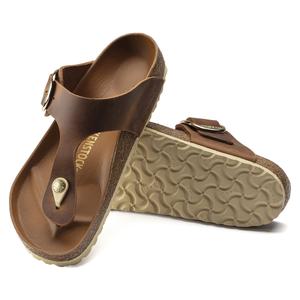 Sandalen für Damen Birkenstock Gizeh Big Buckle Natural Leather Oiled image-2