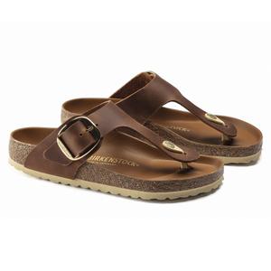 Sandalen für Damen Birkenstock Gizeh Big Buckle Natural Leather Oiled image-4