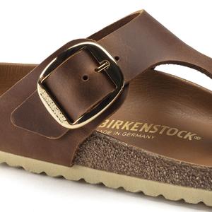 Sandalen für Damen Birkenstock Gizeh Big Buckle Natural Leather Oiled image-5