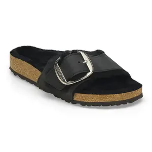 Women's sandals Birkenstock Madrid Big Buckle Shearling Oiled Leather image-1