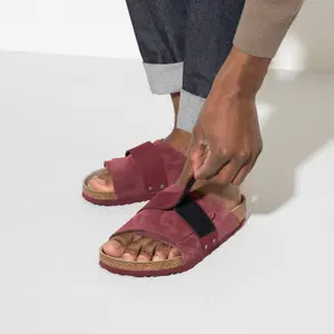 Sandales cuir nubuck/suède Birkenstock Kyoto image-6
