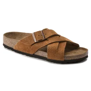 Sandales cuir suède Birkenstock Lugano image-0