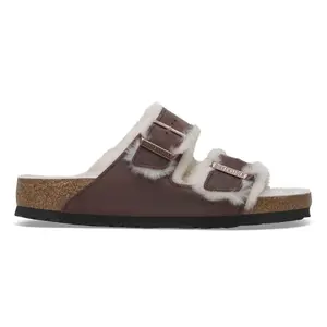 Sandalen Birkenstock Arizona Shearling Embossed Oiled Leather image-0