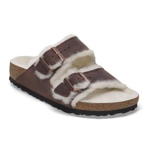 Sandalen Birkenstock Arizona Shearling Embossed Oiled Leather image-1
