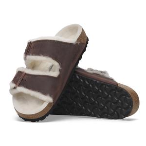 Sandalen Birkenstock Arizona Shearling Embossed Oiled Leather image-2