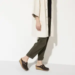 Women's clogs Birkenstock Fanny Suede Leather image-3