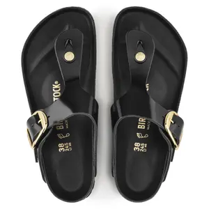 Tongs femme Birkenstock Gizeh Big Buckle Natural Leather Patent image-2
