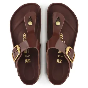 Tongs femme Birkenstock Gizeh Big Buckle Natural Leather Patent image-3