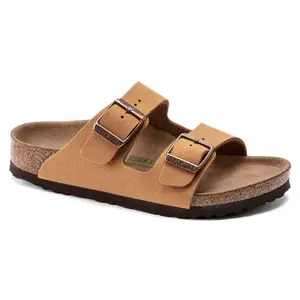 Boys' nubuck leather sandals Birkenstock Arizona Birko-Flor image-1