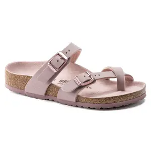 Nubuck Leather Sandals Girl Birkenstock Mayari Birko-Flor image-1