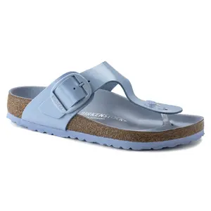 Sandales femme Birkenstock Gizeh Big Buckle Natural Leather Patent image-0