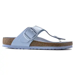 Sandales femme Birkenstock Gizeh Big Buckle Natural Leather Patent image-2