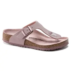 Boys' nubuck leather sandals Birkenstock Gizeh Birko-Flor image-1