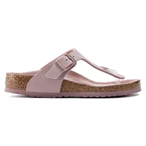Boys' nubuck leather sandals Birkenstock Gizeh Birko-Flor image-0