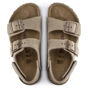 Leather sandals for children Birkenstock Milano HL Suede image-1
