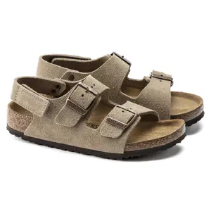 Leather sandals for children Birkenstock Milano HL Suede image-3