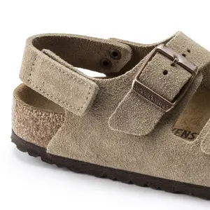 Leather sandals for children Birkenstock Milano HL Suede image-5