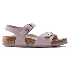 Sandales cuir nubuck fille Birkenstock Rio Birko-Flor