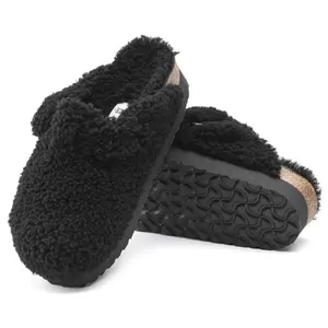 Ciabatte da donna Birkenstock Boston Big Buckle Platform Fur image-5
