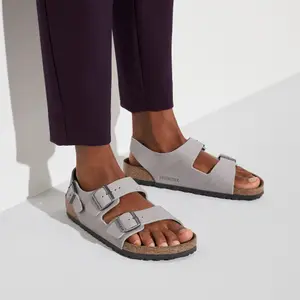 Natural leather sandals Birkenstock Milano BS image-3