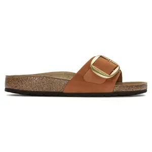 Muły damskie Birkenstock Madrid Big Buckle Natural Leather Nubuck image-1