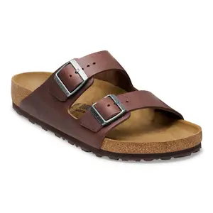 Sandals Birkenstock Arizona Grip Natural Leather image-1