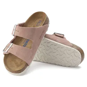 Sandálias femininas Birkenstock Arizona Soft Footbed Suede Leather image-2