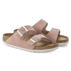 Sandálias femininas Birkenstock Arizona Soft Footbed Suede Leather image-4