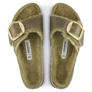 Women's sandals Birkenstock Madrid Big Buckle Shearling Oiled Leather image-6