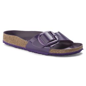 Mules för kvinnor Birkenstock Madrid Big Buckle Natural Leather Patent image-1