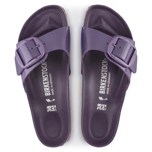 Mules för kvinnor Birkenstock Madrid Big Buckle Natural Leather Patent image-3