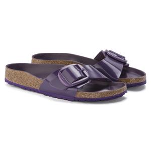 Mules för kvinnor Birkenstock Madrid Big Buckle Natural Leather Patent image-4