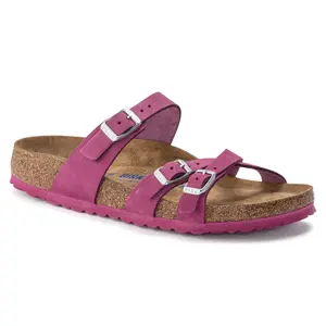 Women's nubuck leather sandals Birkenstock Franca image-1