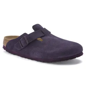 Damesklompen van suède leer Birkenstock Boston image-1