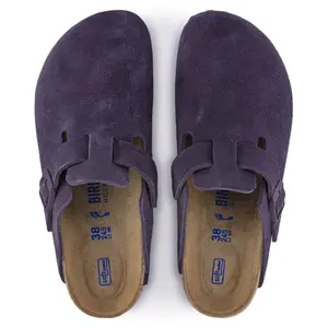 Damesklompen van suède leer Birkenstock Boston image-3