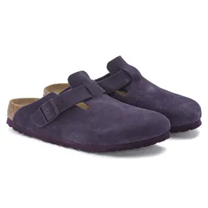 Damesklompen van suède leer Birkenstock Boston image-2