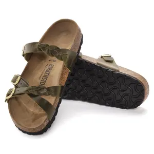 Sandales cuir huilé femme Birkenstock Franca Braid image-1
