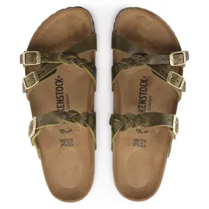 Sandales cuir huilé femme Birkenstock Franca Braid image-2