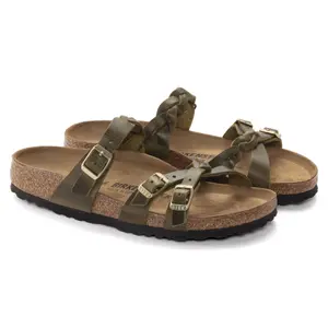 Sandales cuir huilé femme Birkenstock Franca Braid image-3