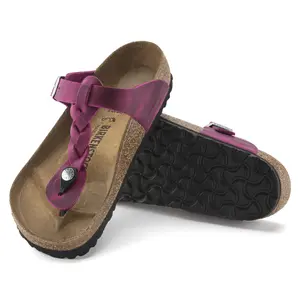 Geoliede leren sandalen voor vrouwen Birkenstock Gizeh Oiled image-3