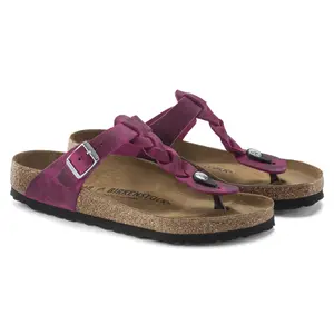 Geoliede leren sandalen voor vrouwen Birkenstock Gizeh Oiled image-2